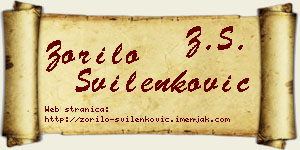 Zorilo Svilenković vizit kartica